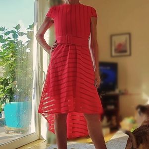 CBR Red Hi Low Dress